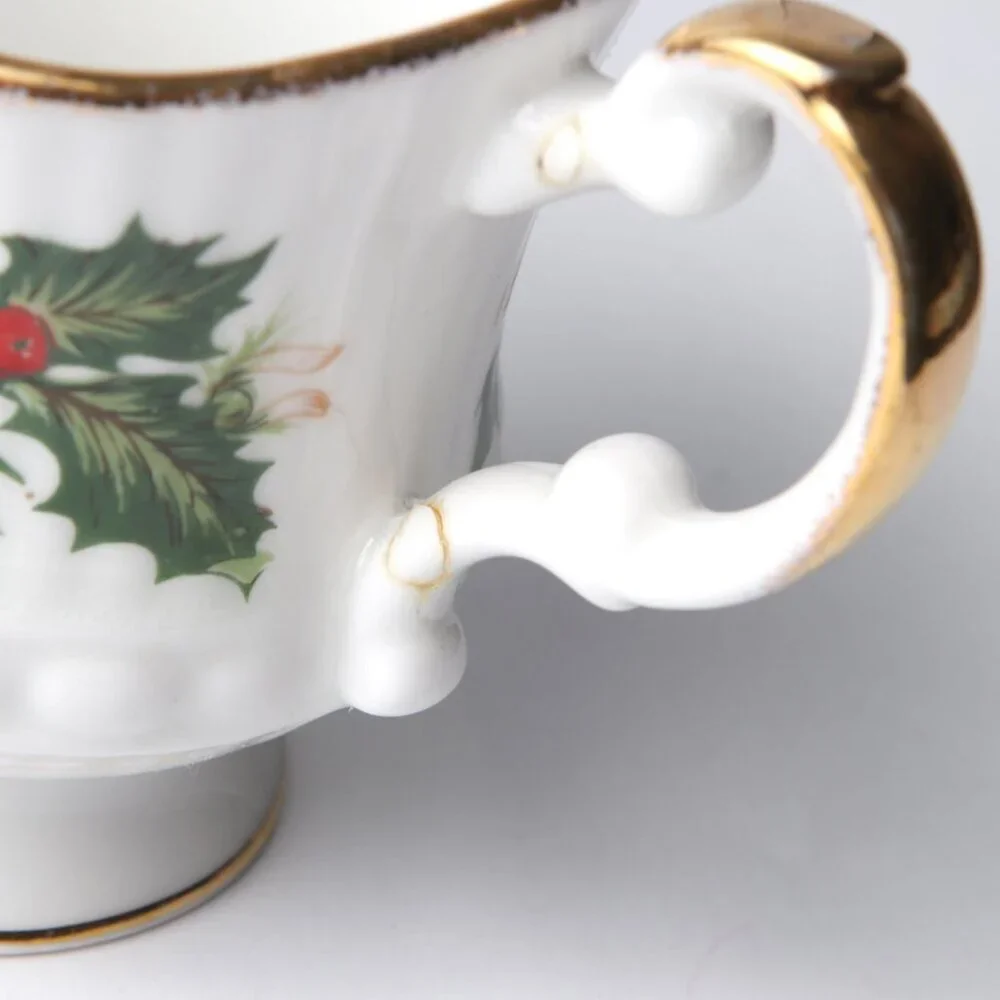 Vintage Queens Rosina Yuletide Christmas Tea Coffee Mug Creamer Sugar Bowl China - Picture 9 of 10